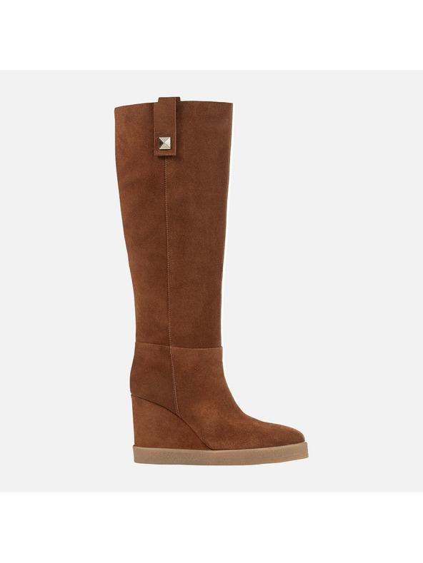 Geox Smeđe ženske čizme Geox Wedge