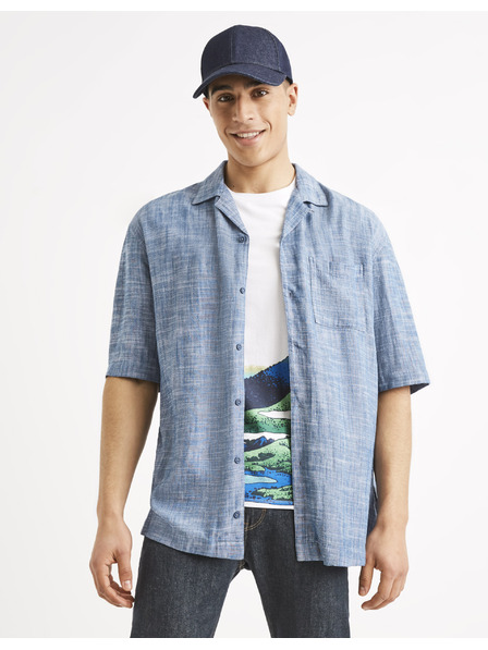 Celio Plava muška tigrasta košulja Celio Tallinn