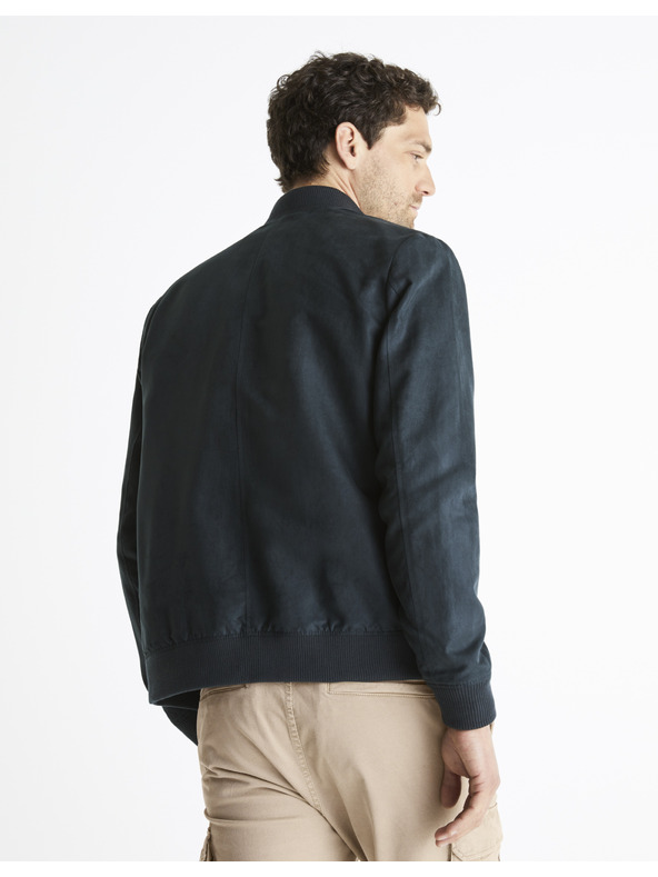 Celio Tamnoplava muška bomber jakna u završnici od antilopa Celio Budain