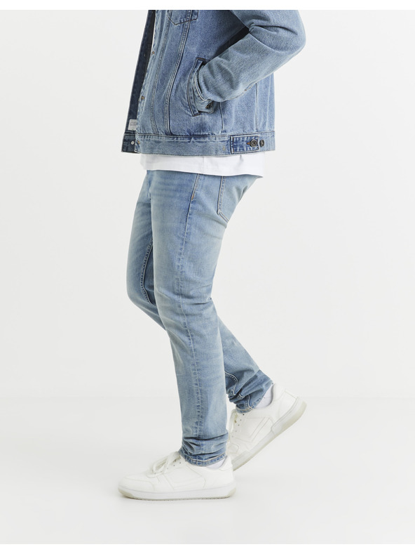 Celio Svijetloplave muške slim fit traperice Celio C25 Voslight25