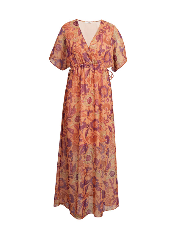 Orsay Narančasta duga haljina cvjetnog uzorka ORSAY