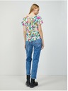 Orsay Zeleno-bijela bluza cvjetnog uzorka s vezanjem na leđima ORSAY