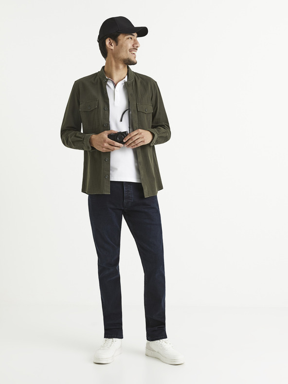 Celio Tamnoplave muške slim fit traperice Celio Nobody15