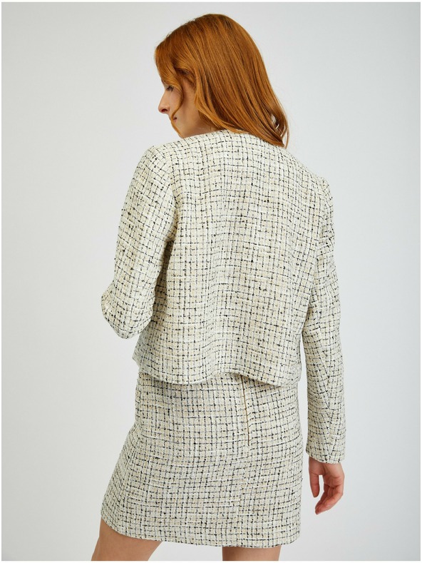 Orsay Krem ženski sako s uzorkom ORSAY