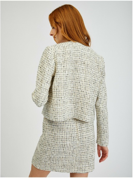 Orsay Krem ženski sako s uzorkom ORSAY