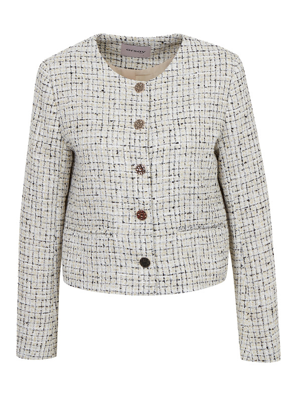 Orsay Krem ženski sako s uzorkom ORSAY