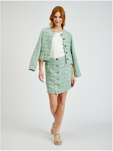 Orsay Zelena ženska suknja od tvida ORSAY