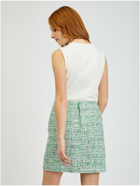 Orsay Zelena ženska suknja od tvida ORSAY