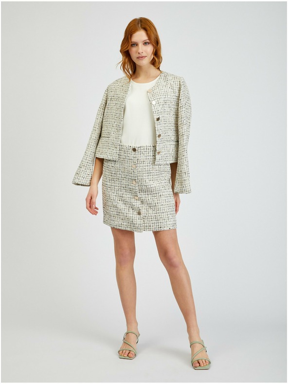 Orsay Bež ženska suknja od tvida ORSAY