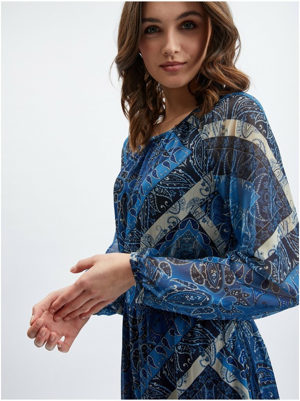 Orsay Tamnoplava ženska haljina s uzorkom ORSAY