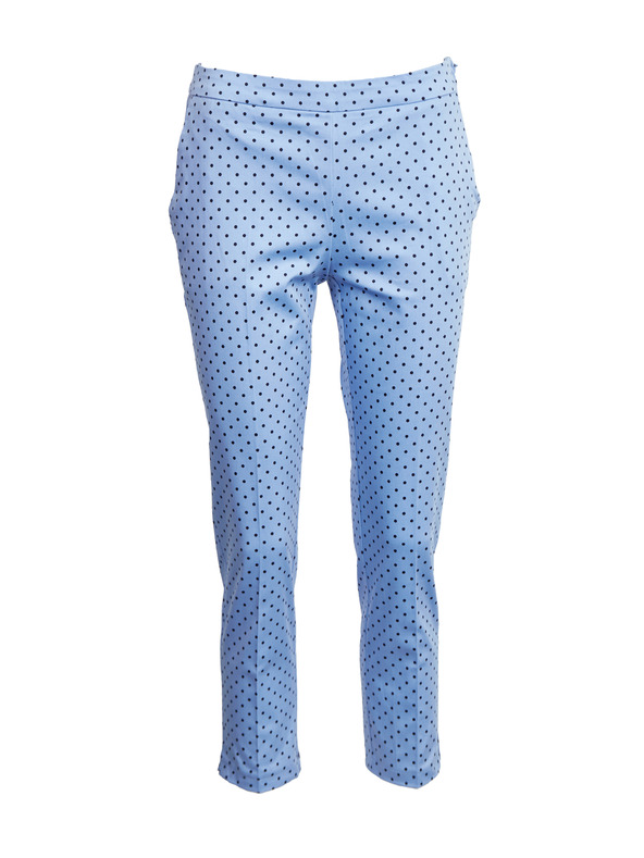 Orsay Plave ženske hlače tričetvrt dužine na točkice ORSAY