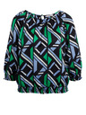 Orsay Crno-zelena ženska bluza s uzorkom ORSAY