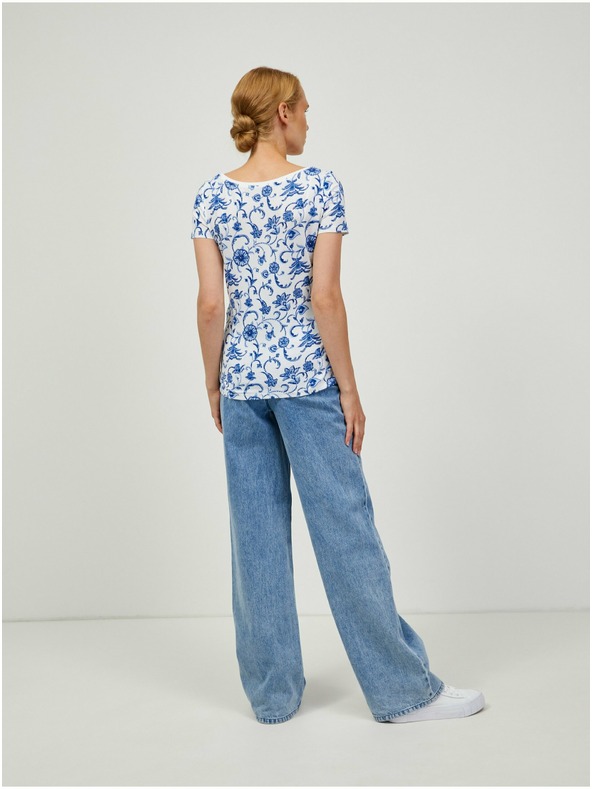 Orsay Plavo-bijela majica s uzorkom ORSAY