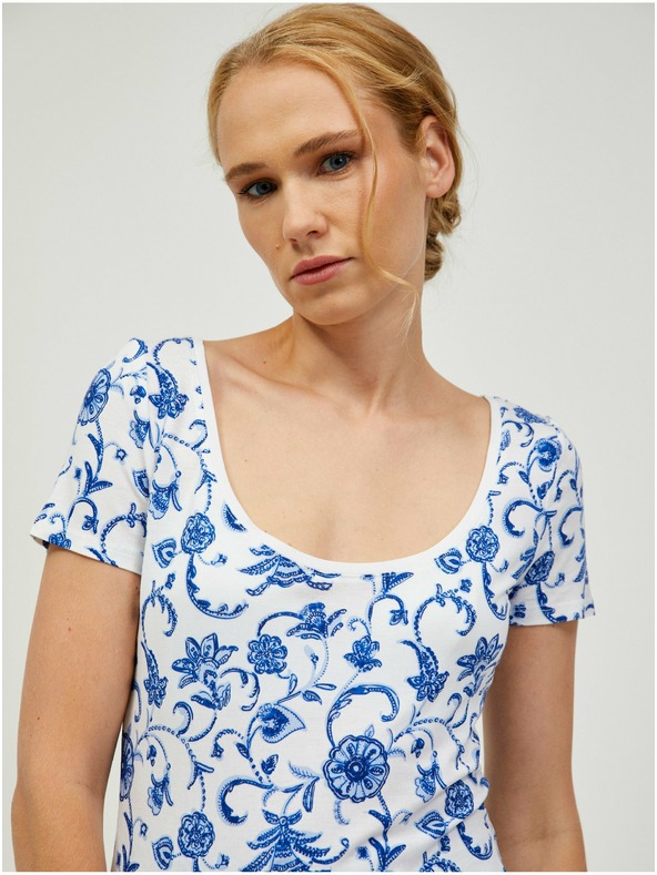 Orsay Plavo-bijela majica s uzorkom ORSAY
