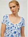 Orsay Plavo-bijela majica s uzorkom ORSAY