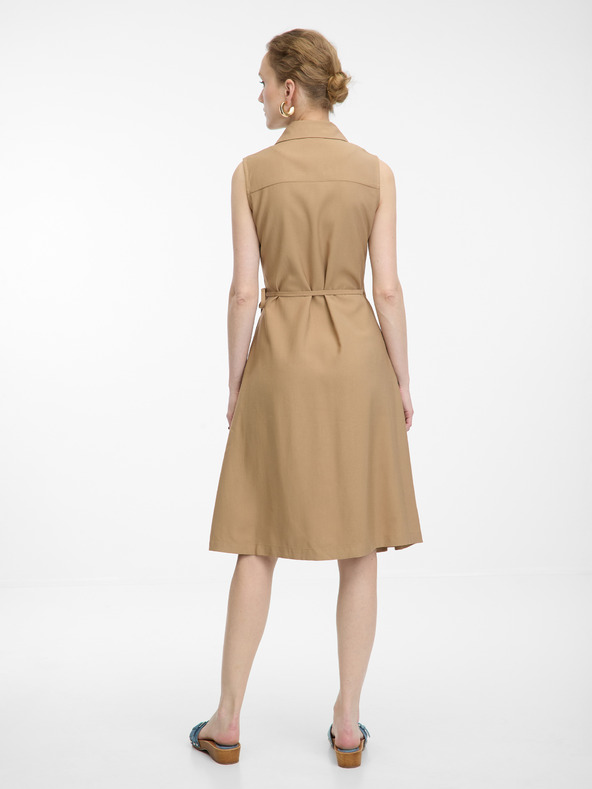 Orsay Svjetlosmeđa ženska haljina na preklop ORSAY