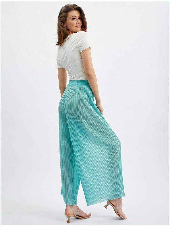 Orsay Tirkizne ženske široke hlače ORSAY