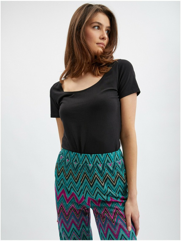 Orsay Ružičasto-zelene ženske hlače s uzorkom ORSAY