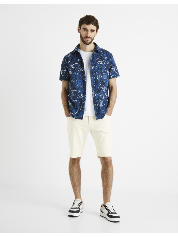 Celio Celio Daprinti tamnoplava muška košulja s uzorkom