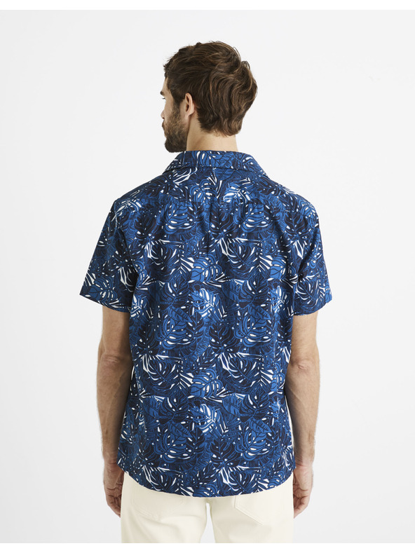 Celio Celio Daprinti tamnoplava muška košulja s uzorkom