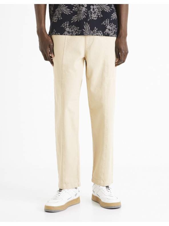 Celio Krem muške skraćene hlače Celio Dorust