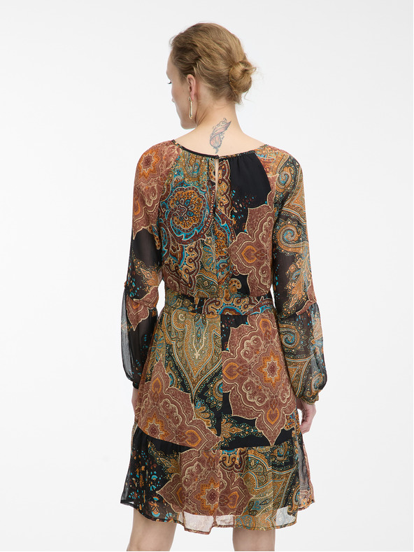 Orsay Crno-smeđa ženska haljina s uzorkom ORSAY