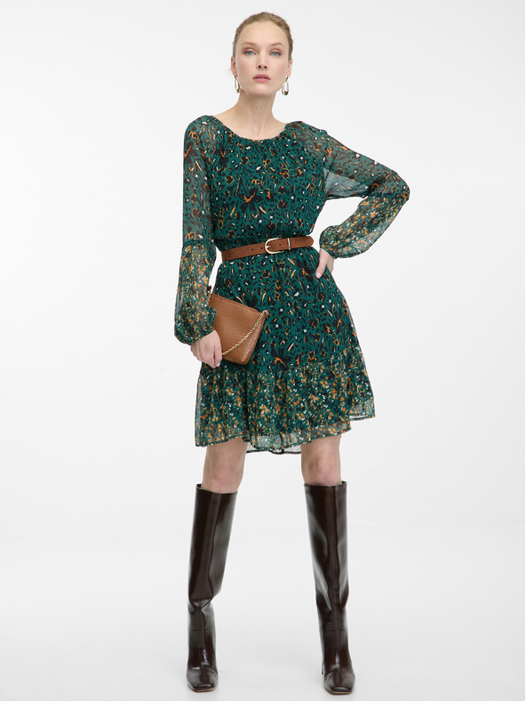 Orsay Petrolej plava ženska haljina s uzorkom ORSAY