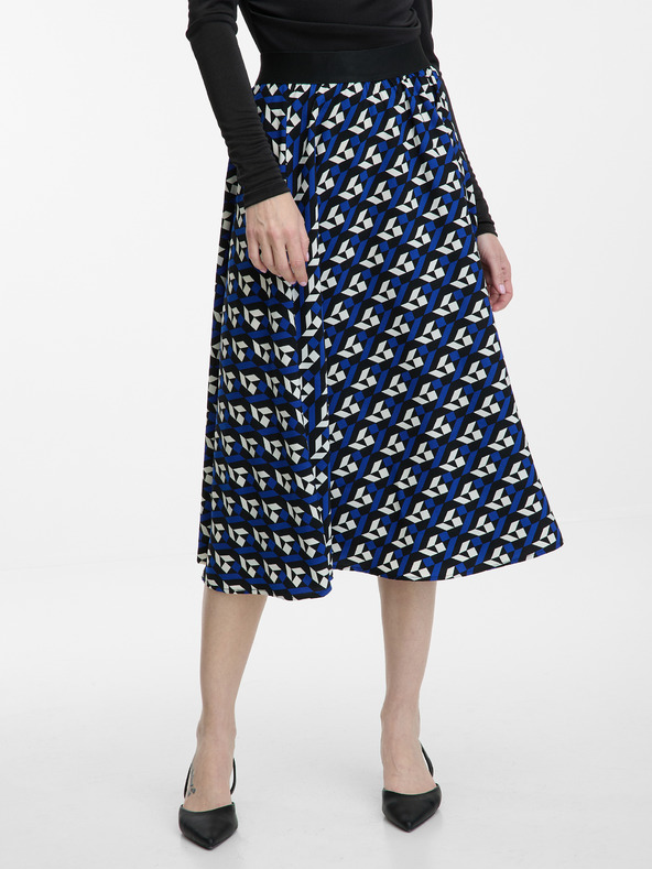 Orsay Tamnoplava ženska plisirana suknja s uzorkom ORSAY