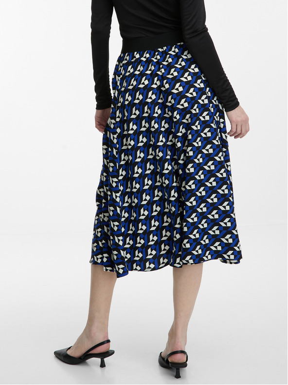 Orsay Tamnoplava ženska plisirana suknja s uzorkom ORSAY