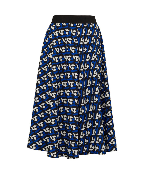 Orsay Tamnoplava ženska plisirana suknja s uzorkom ORSAY