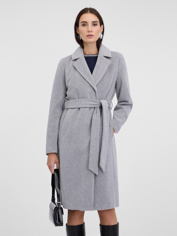 Orsay Sivi ženski zimski kaput ORSAY