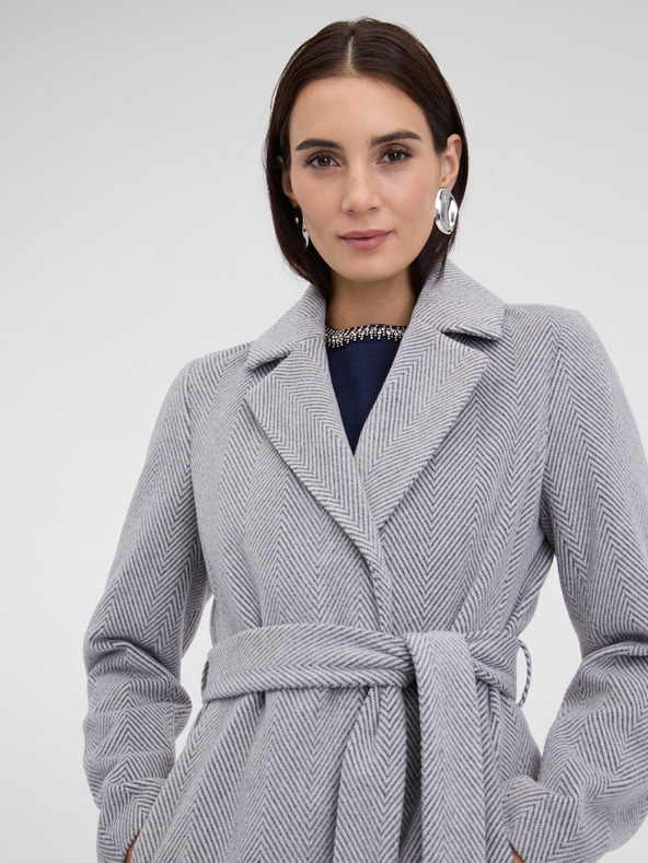 Orsay Sivi ženski zimski kaput ORSAY