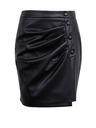 Orsay Crna ženska suknja od umjetne kože ORSAY