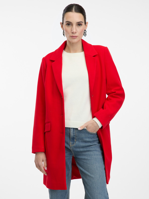 Orsay Crveni ženski kaput ORSAY