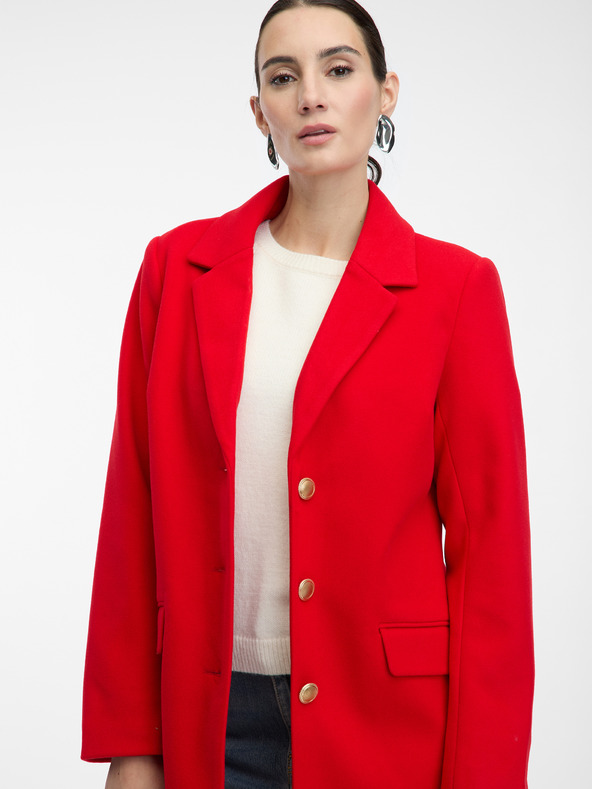 Orsay Crveni ženski kaput ORSAY