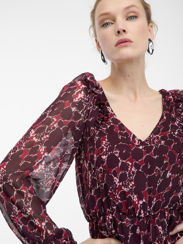 Orsay Ženska haljina boje vina s uzorkom ORSAY