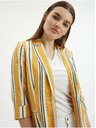 Orsay Narančasta ženska prugasta lanena jakna ORSAY