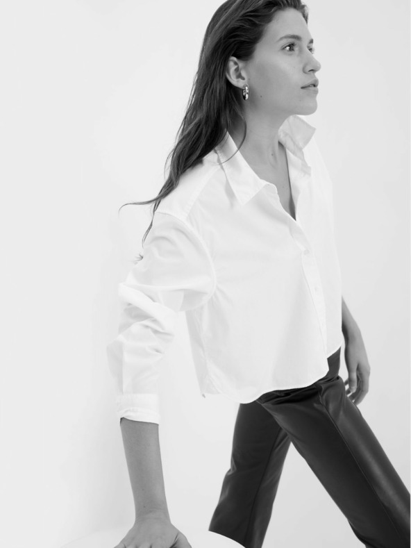 GAP Pamučna crop košulja GAP