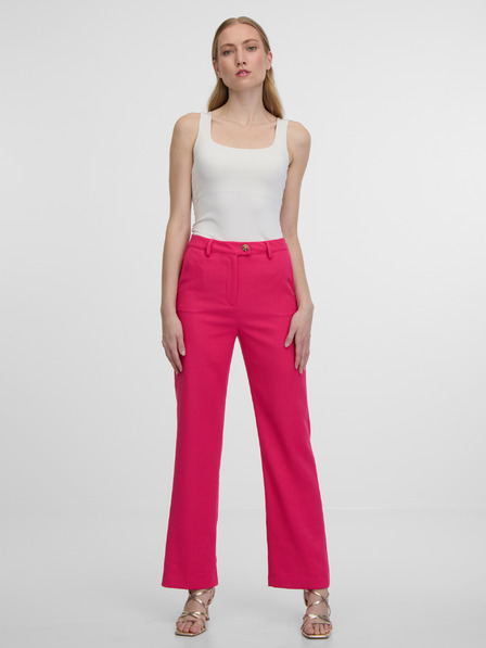 Orsay Tamnoružičaste ženske hlače zvonolikog kroja ORSAY