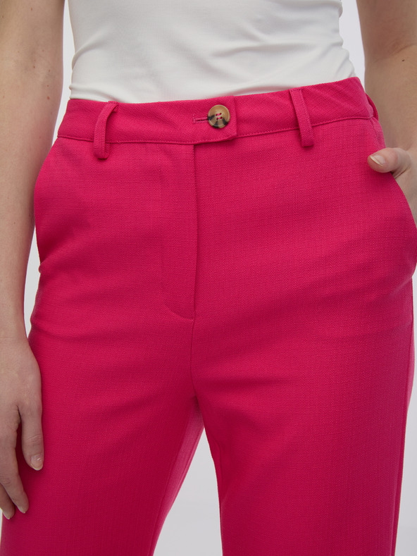 Orsay Tamnoružičaste ženske hlače zvonolikog kroja ORSAY