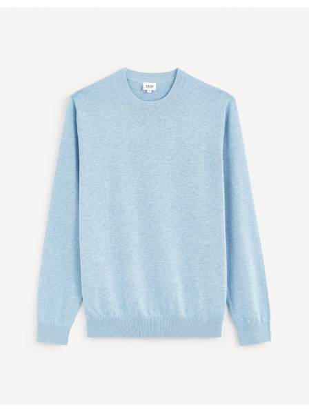 Celio Svijetloplavi muški base džemper Celio Decoton