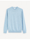 Celio Svijetloplavi muški base džemper Celio Decoton