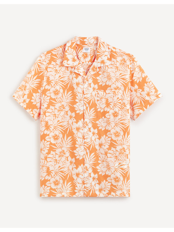 Celio Celio Dafleuris narančasta muška cvjetna košulja