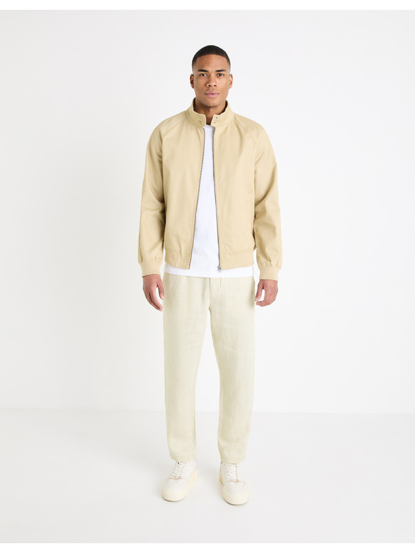 Celio Bež muška bomber jakna Celio Gubavlna