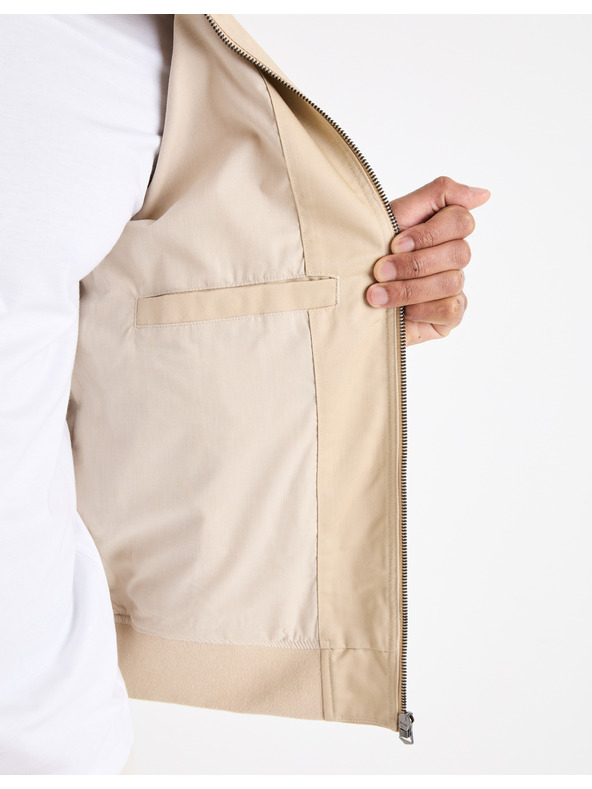 Celio Bež muška bomber jakna Celio Gubavlna