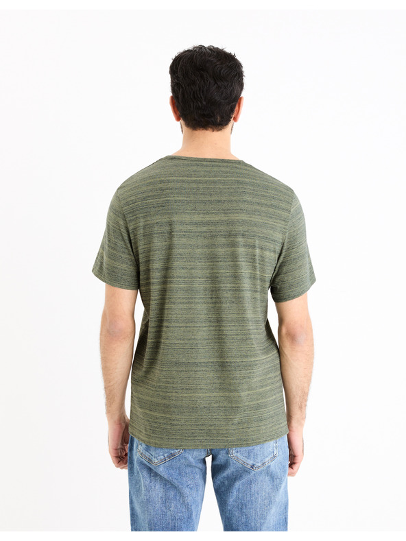 Celio Zeleno-siva muška majica Celio Gejecte