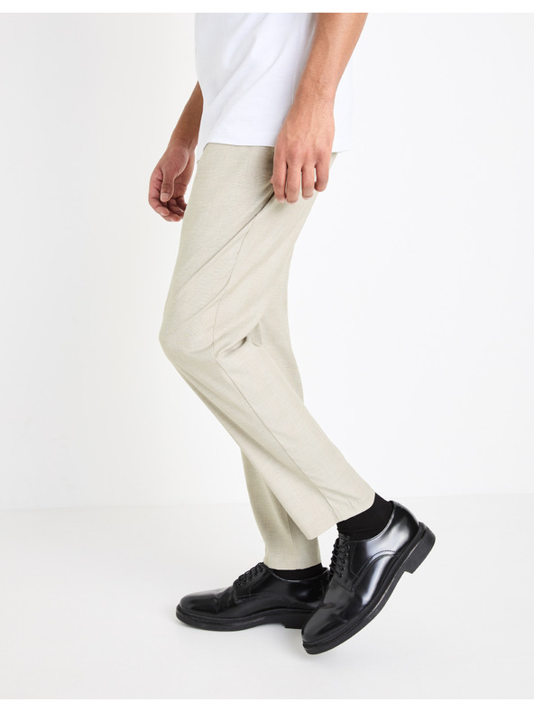Celio Celio Gocarre krem ​​muške hlače