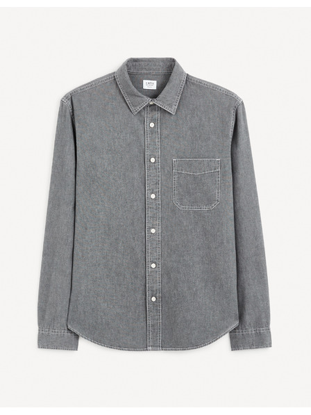 Celio Celio Gagusti siva muška traper košulja1