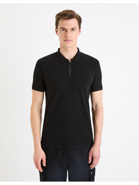 Celio Crna muška base polo majica Celio Gebenoit