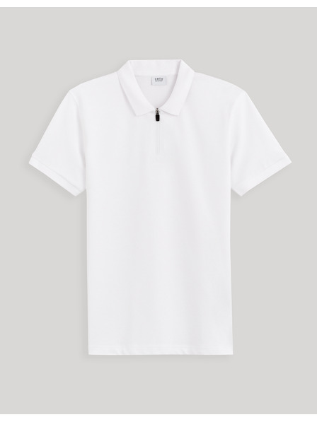 Celio Bijela muška base polo majica Celio Gebenoit